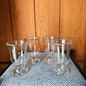 Vintage Shrimp Cocktail / Juice Glasses, Set of 4, Great Condition!